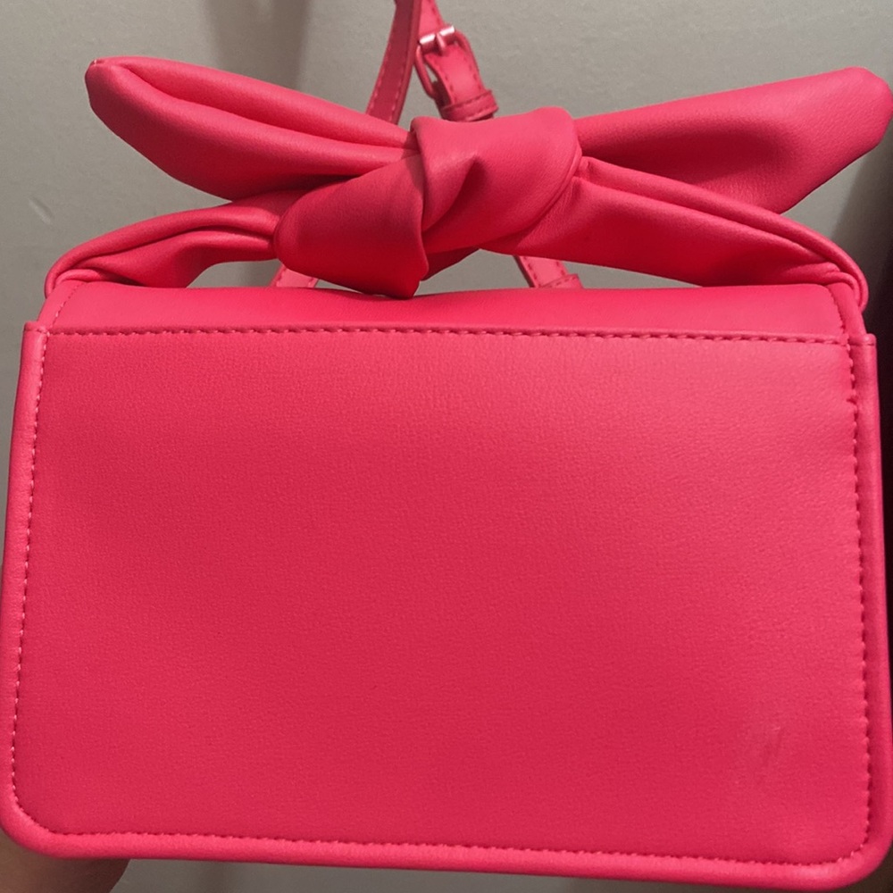 Nanette Lepore Pink Bow Crossbody Bag - Picture 4 of 5